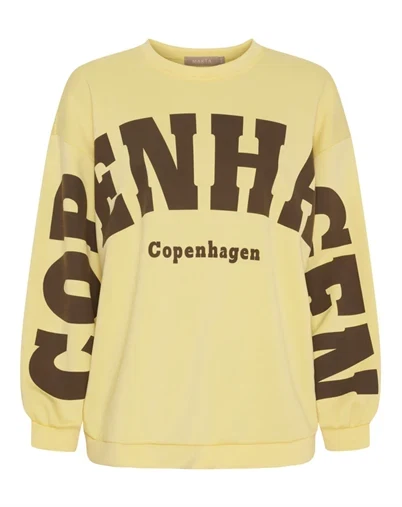 Marta du Chateau - MDCHibiscus Sweatshirt - Yellow/Moro